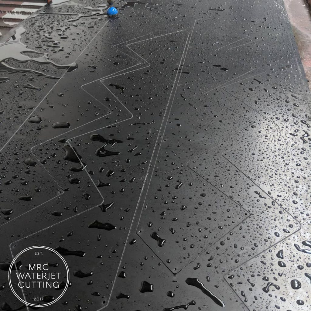 6mm HDPE plastic protective covers Waterjet for a playground